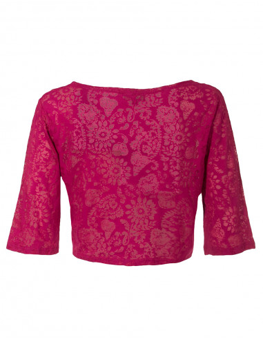 Jacket with short sleeves