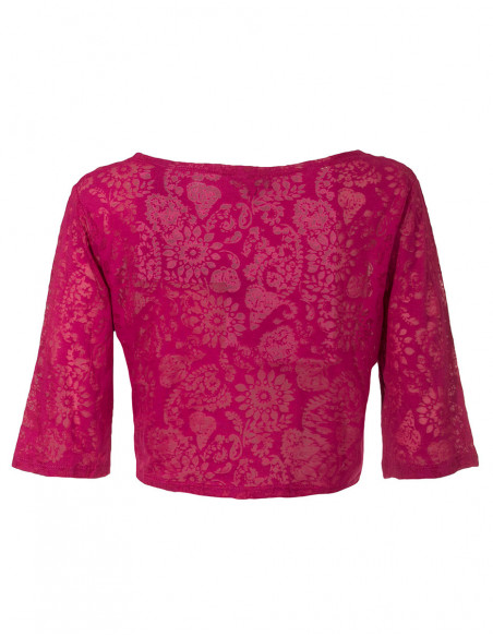 Jacket with short sleeves