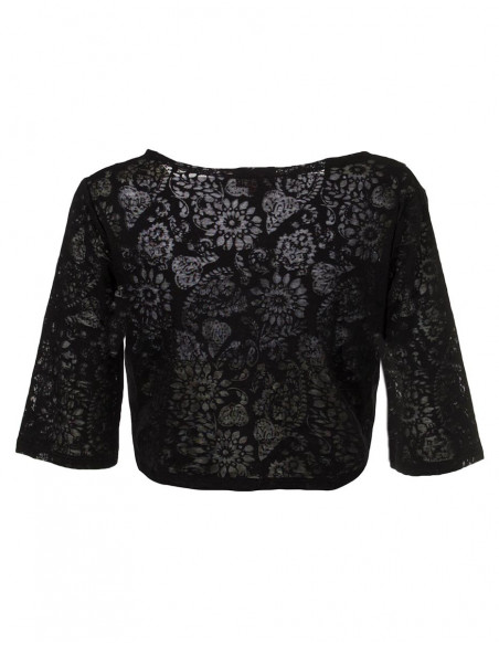 Jacket with short sleeves