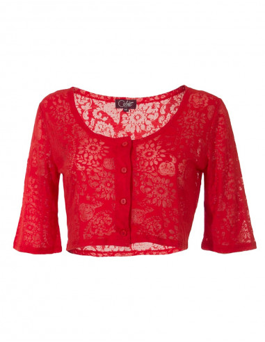 Jacket with short sleeves