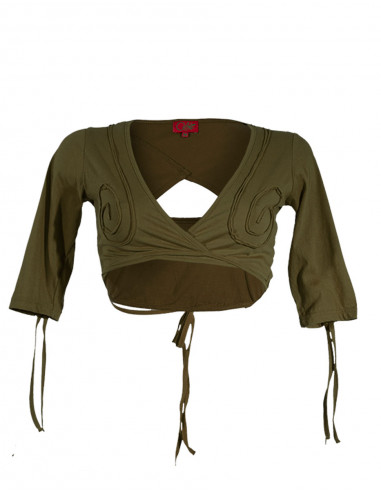 Bolero coton ethnique spirales