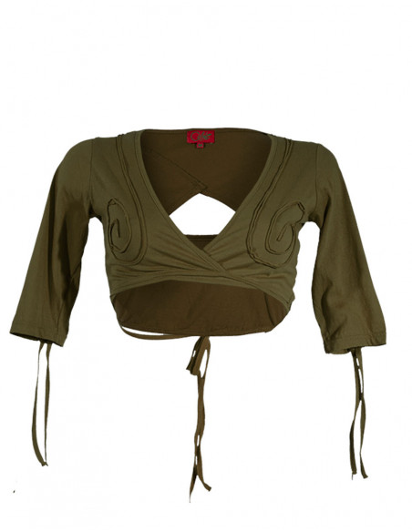 Bolero coton ethnique spirales