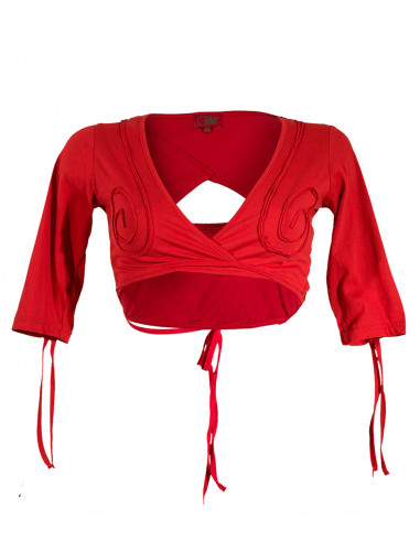 Bolero coton ethnique spirales