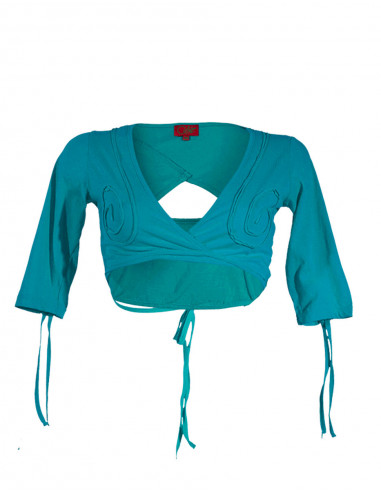 Bolero coton ethnique spirales