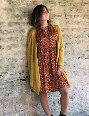 Knitted 74% rayon 21% polyester 5% elastane jacket