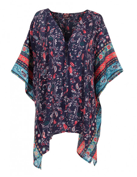 Veste Polyester Manches Courtes Imprime