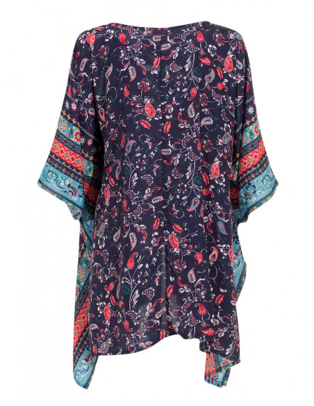 Veste Polyester Manches Courtes Imprime