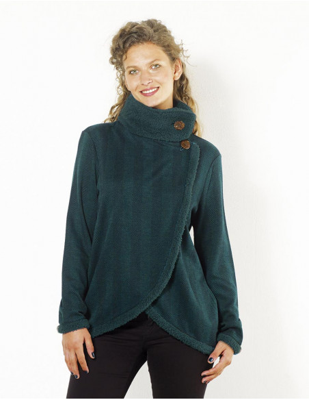 Veste Maille 63%Polyester 32%Viscose 5%Elas