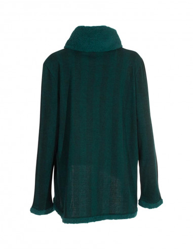 Knitted 63% polyester 32% rayon 5% elastane jacket