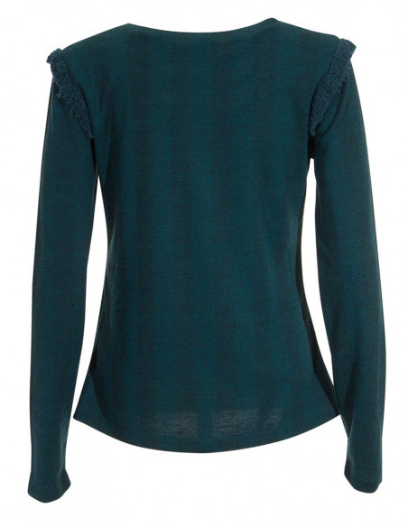 Veste Maille 63% Polyester 32% Viscose 5%Elas