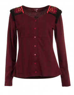 Veste Maille 63% Polyester 32% Viscose 5%Elas 2