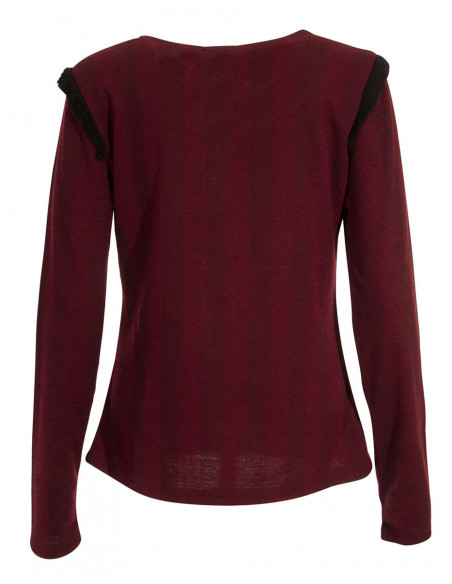 Veste Maille 63% Polyester 32% Viscose 5%Elas