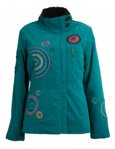 Veste velours doublée fourrure 2