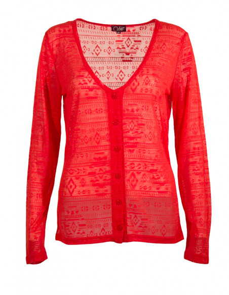 Knitted 60% cotton 40% polyester jacket