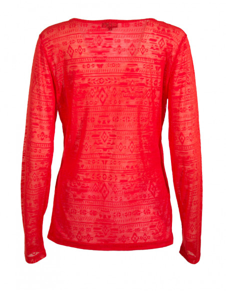 Veste femme effet devoré