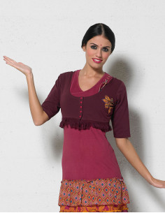 Veste bolero manches 3/4 2