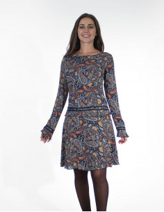 Printed Viscose Double Dress Gaya