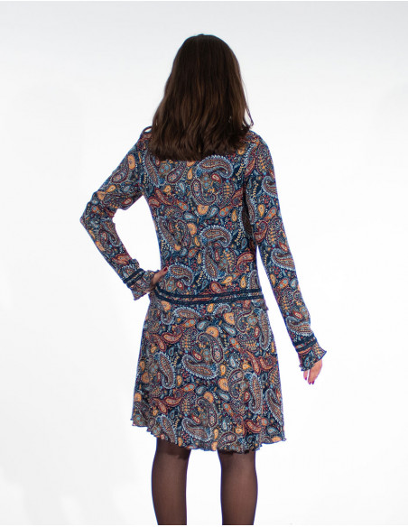 Printed Viscose Double Dress Gaya