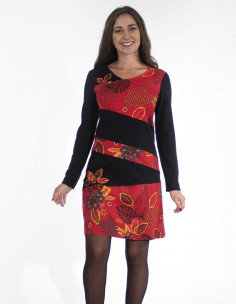 Knit Dress 97% Cotton 3% Elastane Pat