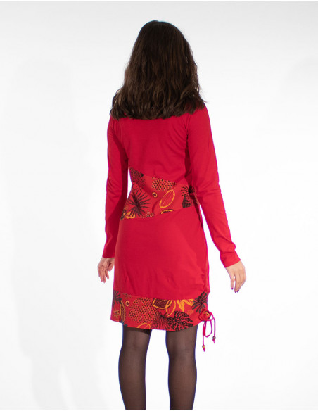 Knit Dress 97% Cotton 3% Elastane Pat