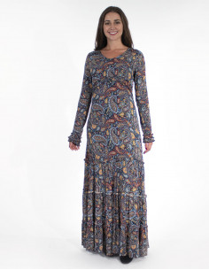 Robe Longue Viscose Doublee...