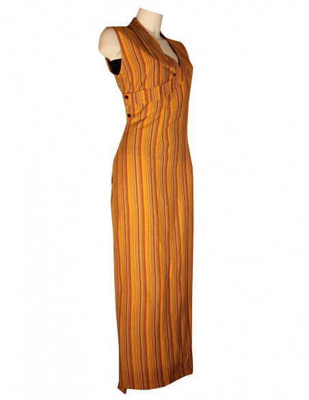 Tibet striped cotton dress sw