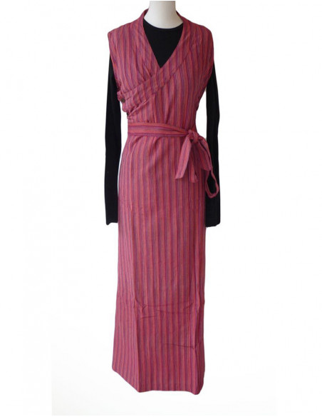 Tibet striped cotton dress sw