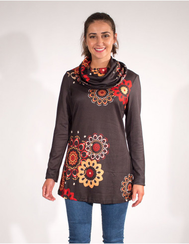 Knitted Tunic 97% Polyester 3% Elastane