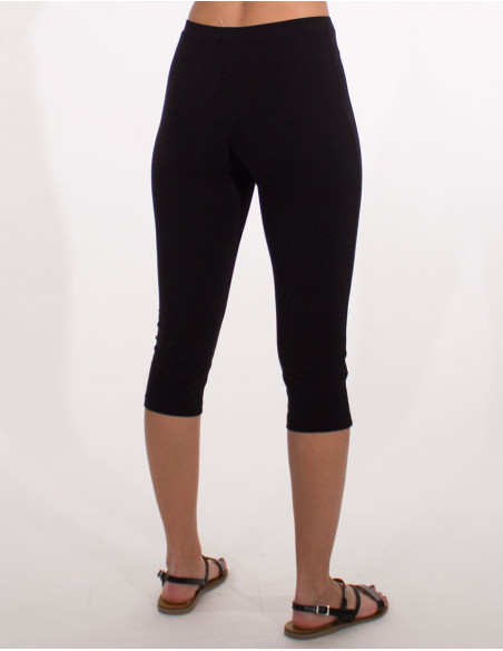 Knitted 95% cotton 5% elastane plain 3/4 legging pants