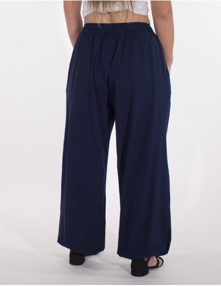 Pantalon Femme Coton Elastique Uni Sw