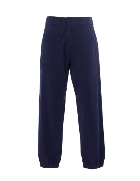 Plain sw cotton trousers with pockets