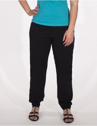 Plain sw cotton trousers with pockets