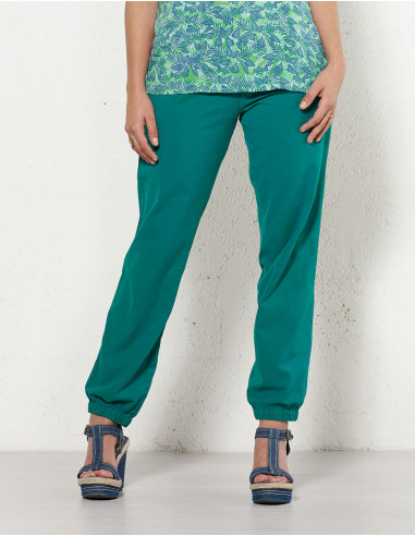 Pantalon Coton Uni Sw Avec Poches