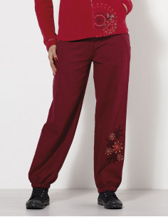 Pantalon femme Coton Brode