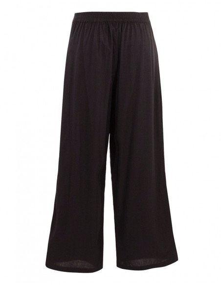 Pantalon Viscose Faux Pareo Uni Demi Cei