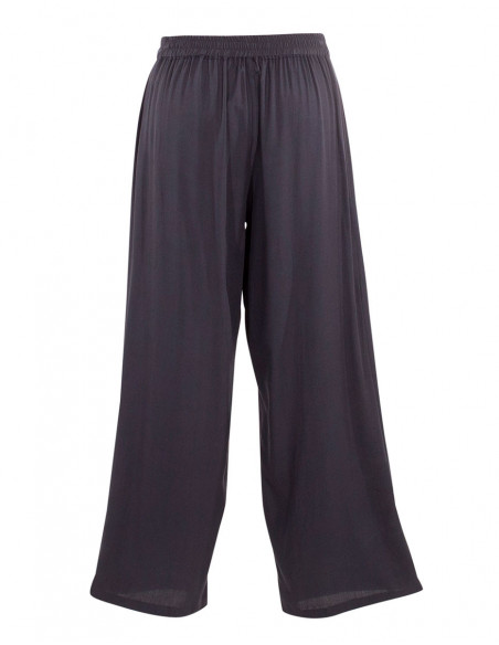 Pantalon Viscose Faux Pareo Uni Demi Cei