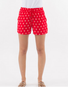 Viscose shorts with islande print 2