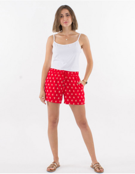 Short Viscose Imprime Islande