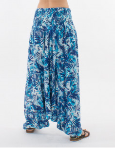 Viscose 3 in 1 harem pants with leaf print 2