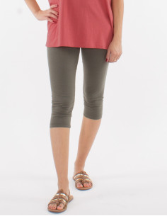 Knitted plain 95% cotton 5% elastane legging 2