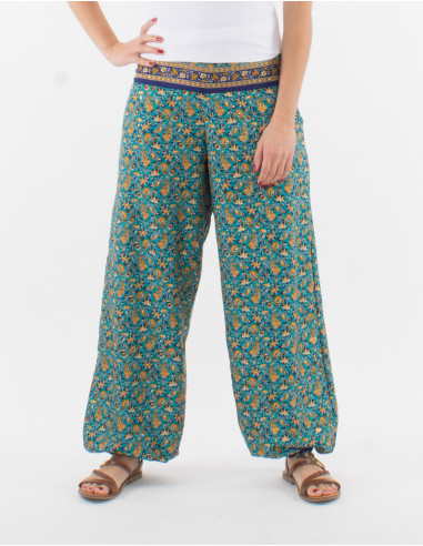 Polyester sari pants and belt link