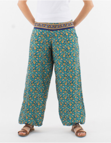 Polyester sari pants and belt link