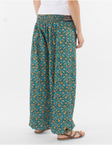 Polyester sari pants and belt link