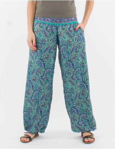 Polyester sari pants and belt link