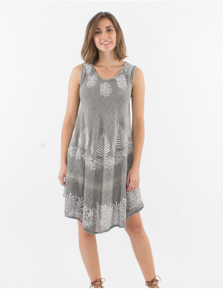 95% viscose crepe 5% metallic fiber umbrella dress