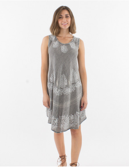 95% viscose crepe 5% metallic fiber umbrella dress