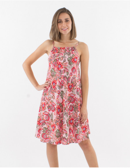 Viscose wraps dress and seychelles print