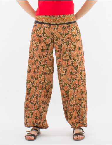 Polyester sari pants and belt link