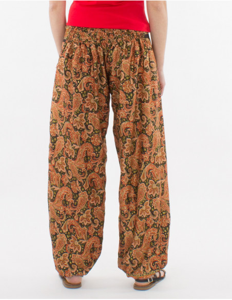 Polyester sari pants and belt link