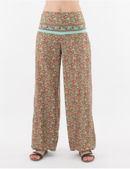 Polyester sari pants and belt link